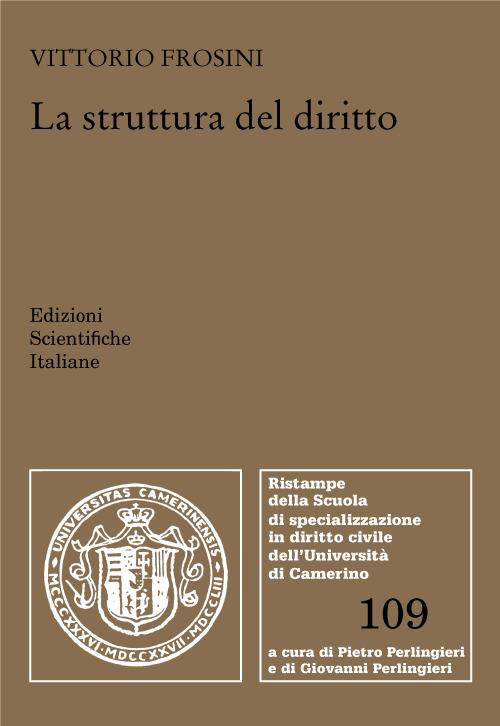 La struttura del diritto - Vittorio Frosini - copertina