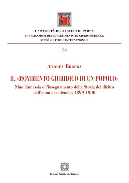 Il «movimento giuridico di un popolo» - Andrea Errera - copertina