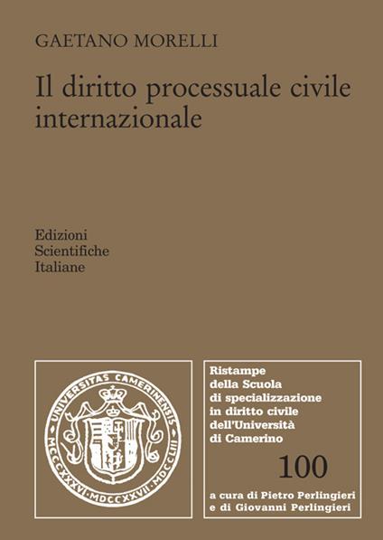 Il diritto processuale civile internazionale - Gaetano Morelli - copertina