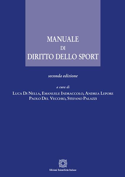 Manuale di diritto dello sport - copertina