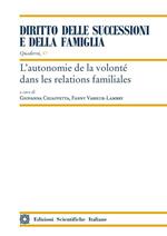 L' autonomie de la volonté dans les relations familiales