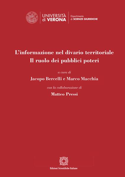 L' informazione nel divario territoriale. Il ruolo dei pubblici poteri - copertina