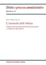 L' anomalia dell'offerta. Valutazioni tecniche dell'amministrazione e sindacato del giudice