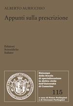 Appunti sulla prescrizione