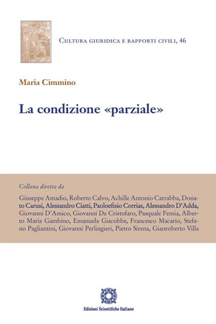 La condizione «parziale» - Maria Cimmino - copertina