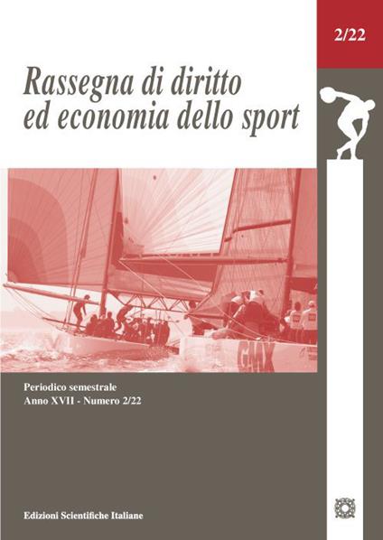 Rassegna di diritto ed economia dello sport (2022). Vol. 2 - copertina