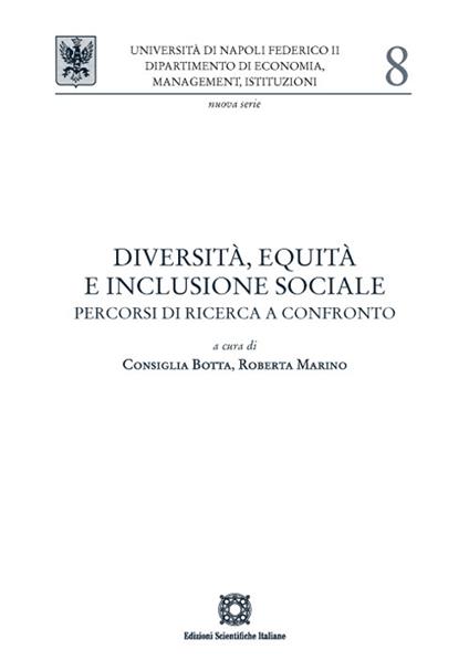 Diversità, equità e inclusione sociale. Percorsi di ricerca a confronto - copertina