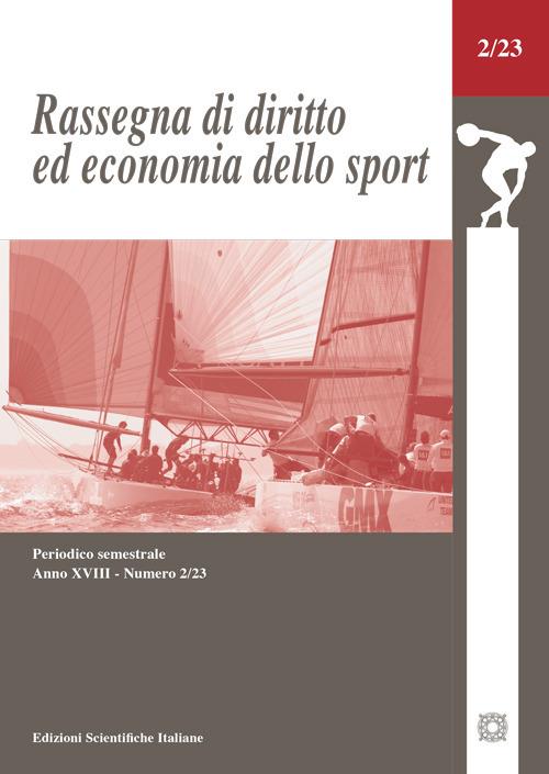 Rassegna di diritto ed economia dello sport (2023). Vol. 2 - copertina