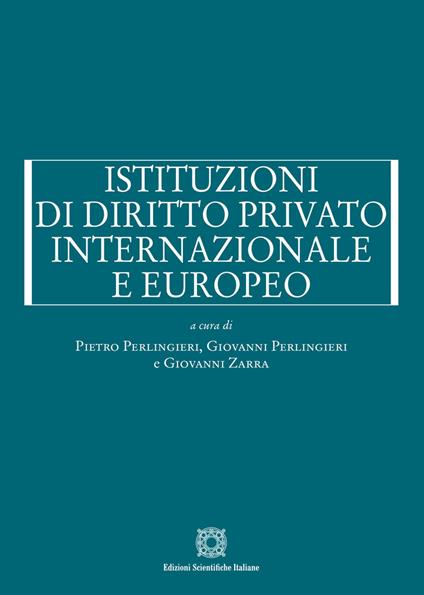 Istituzioni di diritto privato internazionale e europeo - copertina