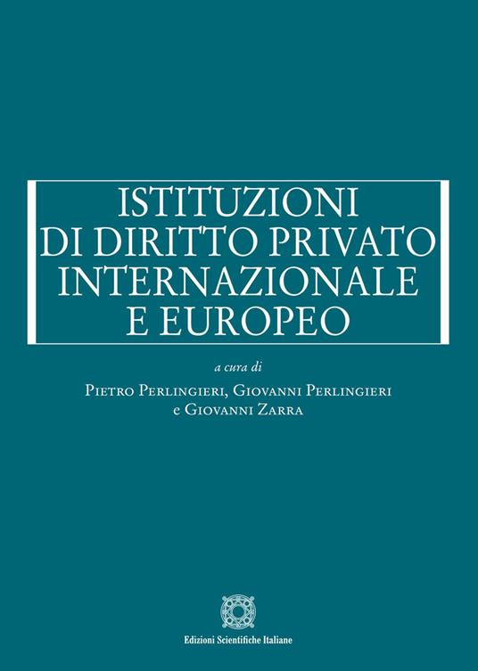 Istituzioni di diritto privato internazionale e europeo - copertina