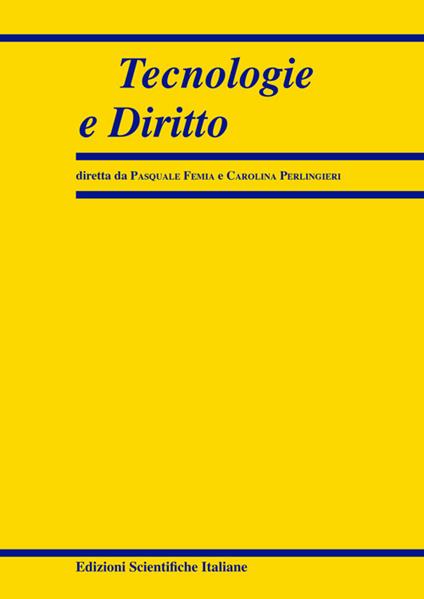 Tecnologie e diritto (2024). Vol. 1 - copertina