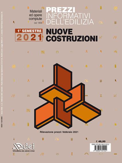 Prezzi informativi dell'edilizia. Nuove costruzioni 2021 - copertina