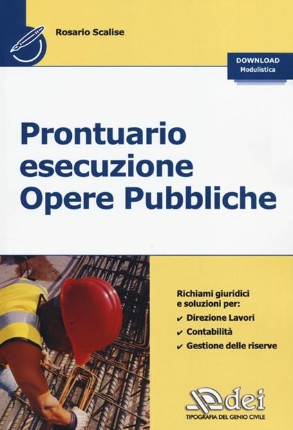 Prontuario esecuzione opere pubbliche - Rosario Scalise - copertina