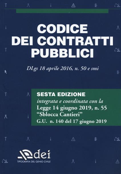 Codice dei contratti pubblici - copertina