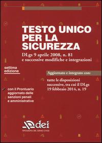 Testo unico per la sicurezza - copertina