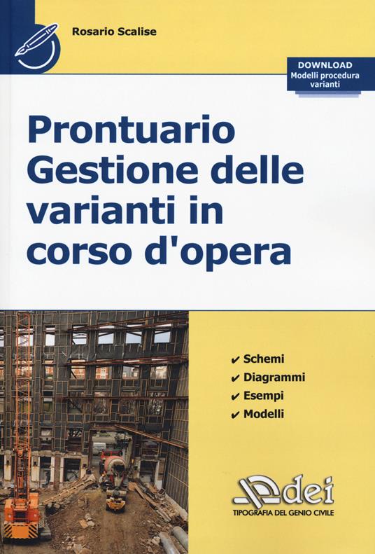 Prontuario gestione delle varianti in corso d'opera - Rosario Scalise - copertina