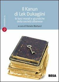 Il Kanun di Lek Dukagjini - copertina
