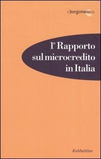 Primo rapporto sul microcredito in Italia - copertina