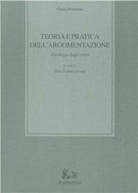 Teoria e pratica dell'argomentazione - Chaïm Perelman - copertina