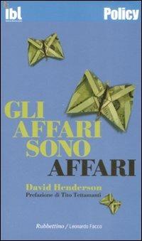 Gli affari sono affari - Davis Henderson - copertina