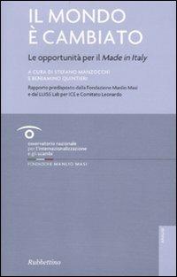 Il mondo è cambiato. Le opportunità per il «Made in Italy» - copertina