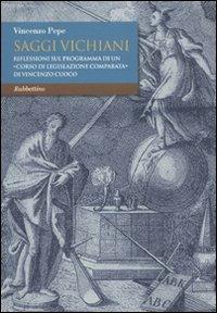 Saggi vichiani. Riflessioni sul programma di un «corso di legislazione comparata» di Vincenzo Cuoco - Vincenzo Pepe - copertina