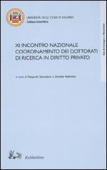 Undicesimo incontro nazionale coordinamento dei dottorati di ricerca in diritto privato