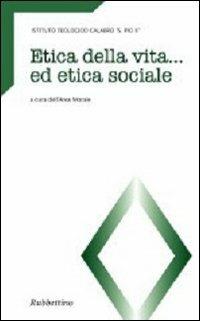 Etica della vita ed etica sociale - copertina