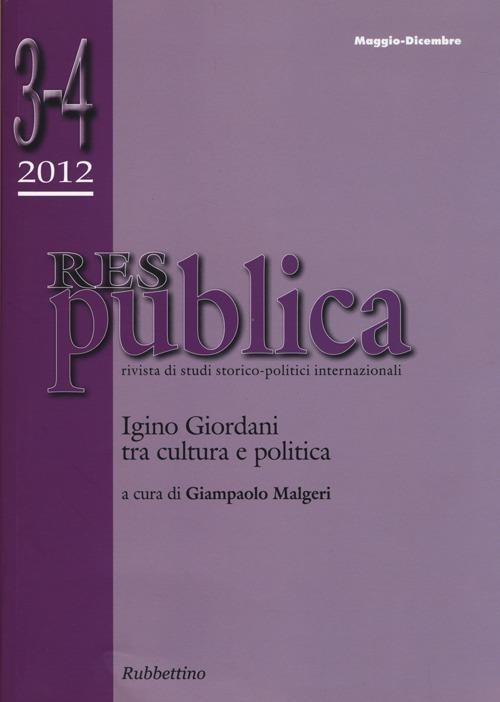 Res publica (2012) vol. 3-4 - copertina