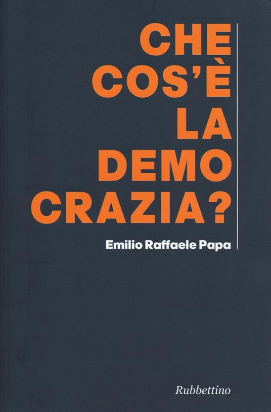 Che cos'è la democrazia - Emilio Raffaele Papa - copertina