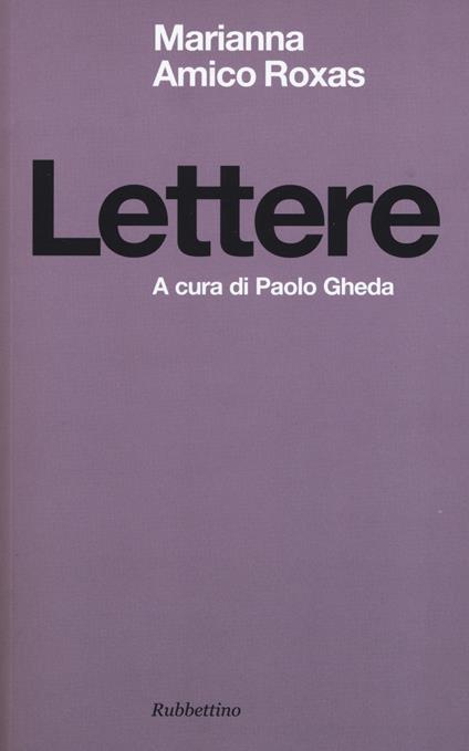 Lettere - Marianna Amico Roxas - copertina