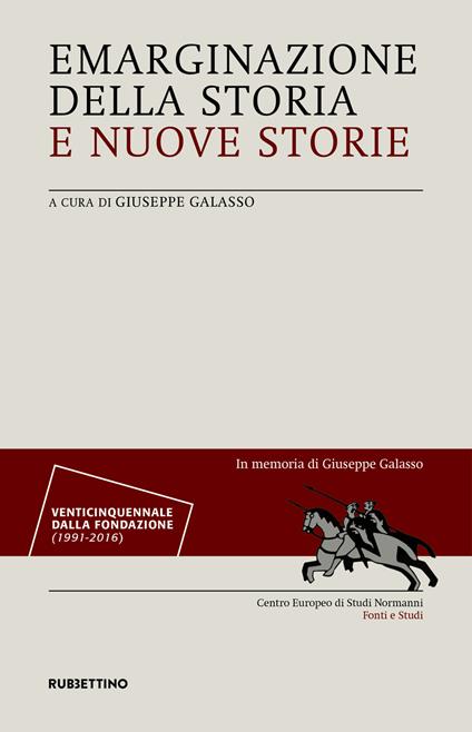 Emarginazione della storia e nuove storie - copertina