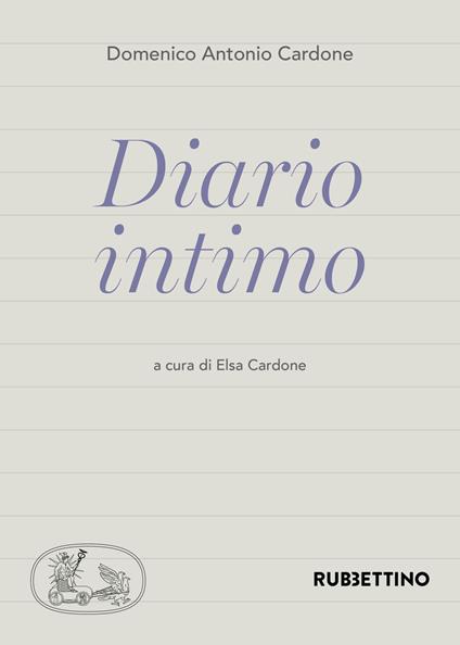 Diario intimo - Domenico Antonio Cardone - copertina