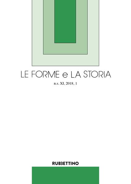 Le forme e la storia (2018). Vol. 1 - copertina