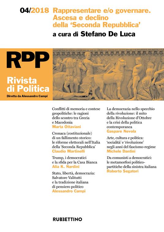 Rivista di politica (2018). Vol. 4 - Stefano De Luca - ebook