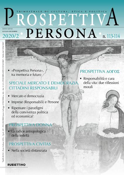 Prospettiva persona. Trimestrale di cultura, etica e politica (2020). Vol. 113-114 - copertina