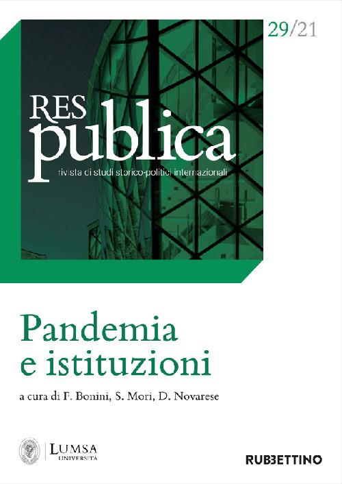 Res publica (2021). Vol. 29: Pandemia e istituzioni. - copertina