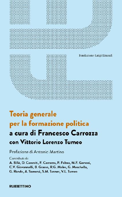 Teoria generale per la formazione politica - copertina