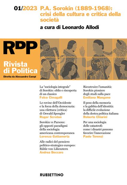 Rivista di politica (2023). Vol. 1: P.A. Sorokin (1889-1968): crisi della cultura e critica della società - copertina