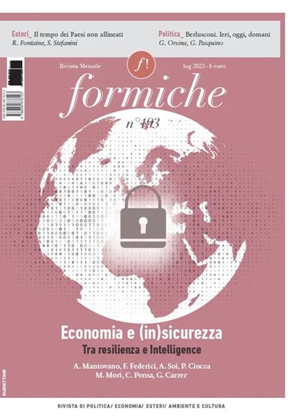 Formiche (2023). Vol. 193: Economia e (in)sicurezza. Tra resilienza e Intelligence - copertina