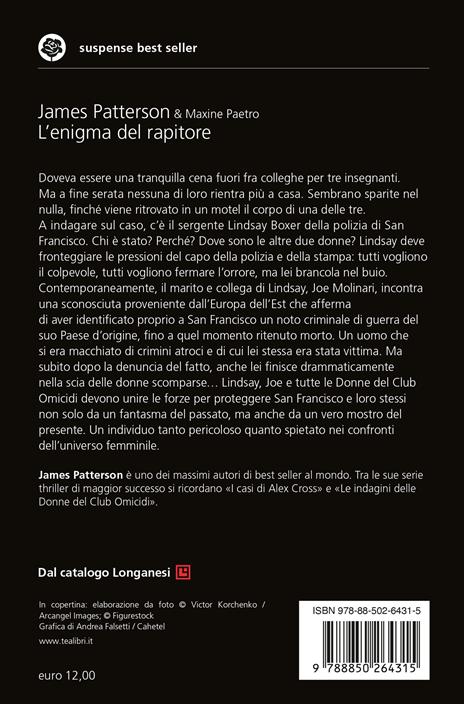 L'enigma del rapitore - James Patterson,Maxine Paetro - 2