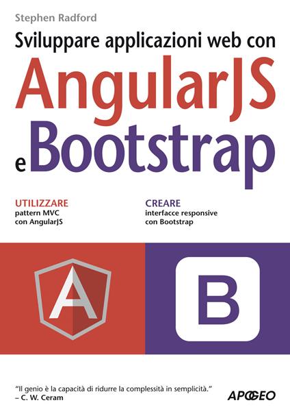 Sviluppare applicazioni web con AngularJS e Bootstrap - Stephen Radford - copertina