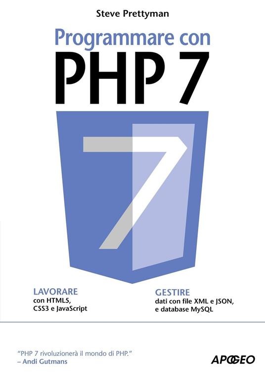 Programmare con PHP 7 - Steve Prettyman - copertina