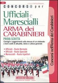 Concorsi per ufficiali e marescialli. Arma dei carabinieri. Prova scritta - copertina