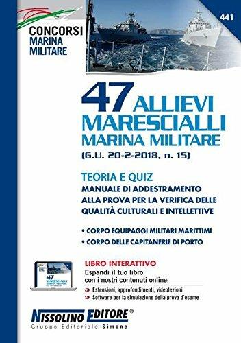 47 allievi marescialli marina militare-teoria e quiz - copertina