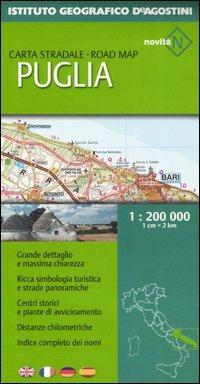 Puglia 1:200 000. Ediz. multilingue - copertina