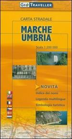 Marche e Umbria. Carta stradale 1:200.000