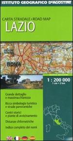 Lazio 1:200.000. Ediz. multilingue