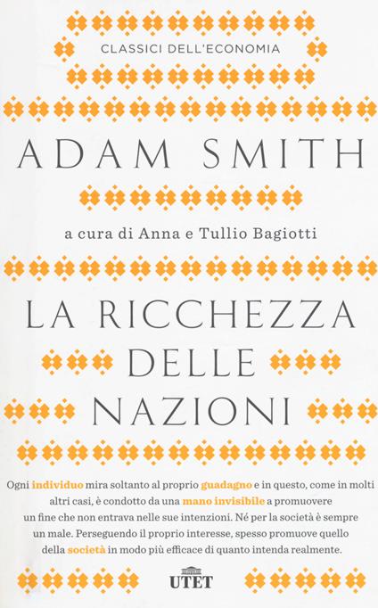 La ricchezza delle nazioni - Adam Smith - copertina