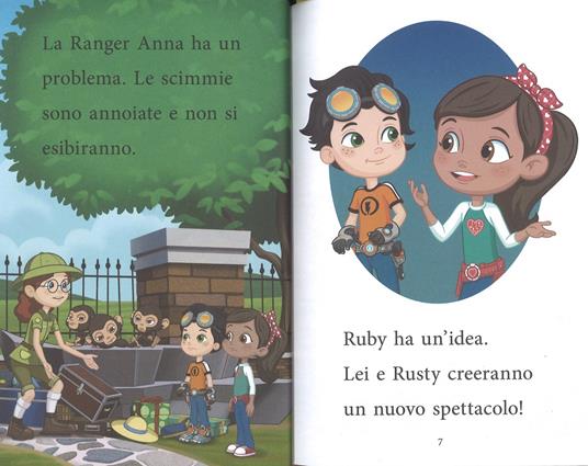 Il grande spettacolo delle scimmie. Rusty Rivets. Con adesivi. Ediz. a colori - Delphine Finnegan - 4